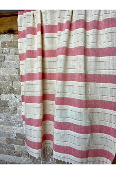 bohemian buldan Linen Cotton Red 90x190 Peshtemal
