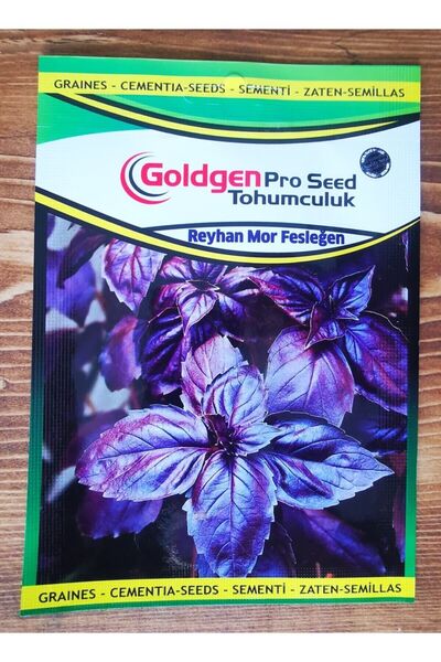 Azaklioglu Home and Garden Goldgen Pro Seed Mor Fesleğen (REYHAN) Tohumu
