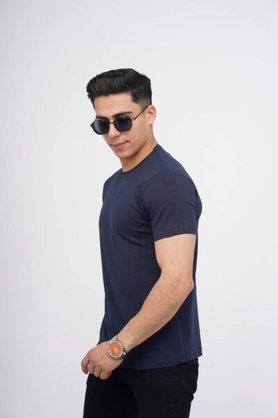 Est Estola Men's Slimfit Crew Neck Soft Textured T-Shirt Set of 5