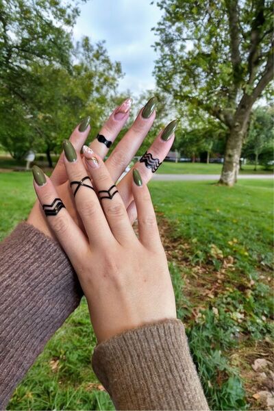 unique-g fashion accesories 5 حلقات مفصلية قابلة للتعديل
