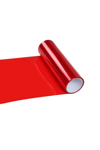 Hakel 30x50cm Kırmızı Stop Filmi Kırmızı Far Folyosu Kırmızı Far Filmi Far Kı...