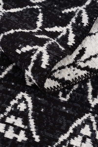 Caretta Home Mistik Serisi Çift Taraflı Yıkanabilir Pamuk Saçaklı Dokuma Dekoratif Kilim Halı