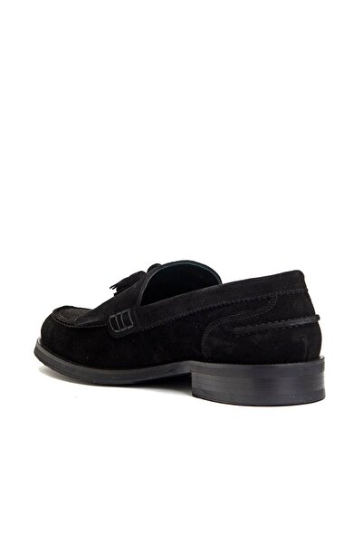 George Hogg Icons Siyah Erkek Süet Loafer