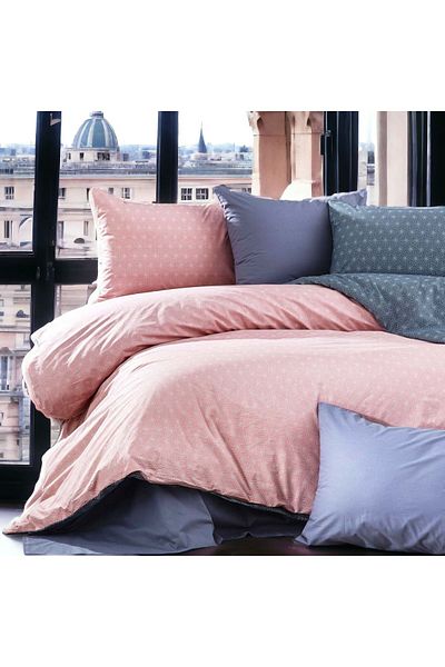 MAJESTE Exclusive 100% Cotton Poplin Akfil Ranforce Double Duvet Cover Set (4 Pillow Cases)-1371P
