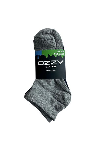 Ozzy Socks Boy's Cotton Booties Socks - 5 Pairs Mixed Color