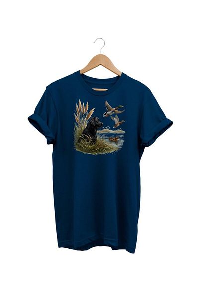 WİDİ Μπλουζάκι Widi Duck με στάμπα Navy Blue