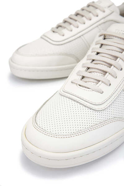 Tamer Tanca Erkek Hakiki Deri Bej Casual Ayakkabı