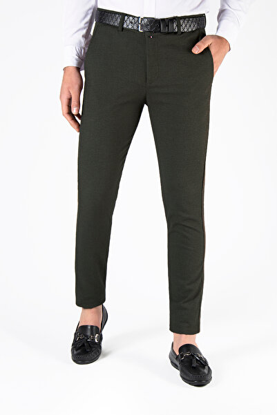 Terapi Men Koyu Yeşil Slim Fit Pamuklu İtalyan Kesim Pantolon