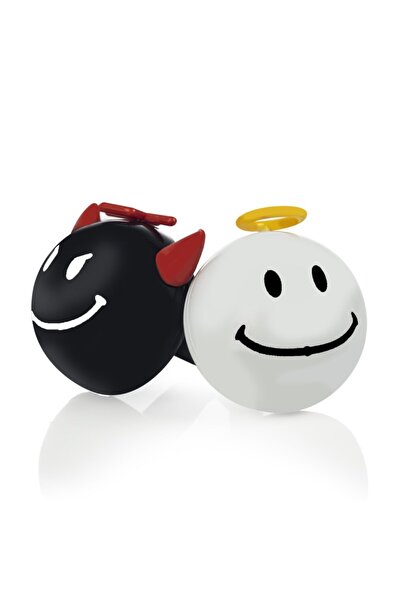 DEKOHOP Oto Petek Kalorifer Kokusu Melek Şeytan Sevimli Emoji Araba Parfümü