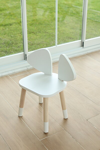 The Mimar White Mickey Fare Sandalye (Çocuklar için Montessori Aktivite ve Et...