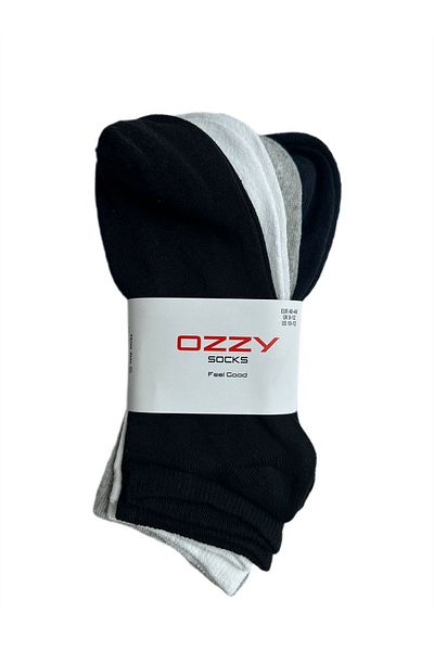Ozzy Socks Light Colored 4 Pairs Economical Cotton Men's Booties
