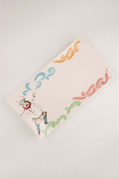 Bursa Porselen Dekor Chef Porcelain Cheese and Presentation Plate