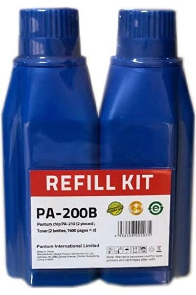 Pantum Pa-200b/pa-210 Orijinal (2 Lİ) Dolum Kiti