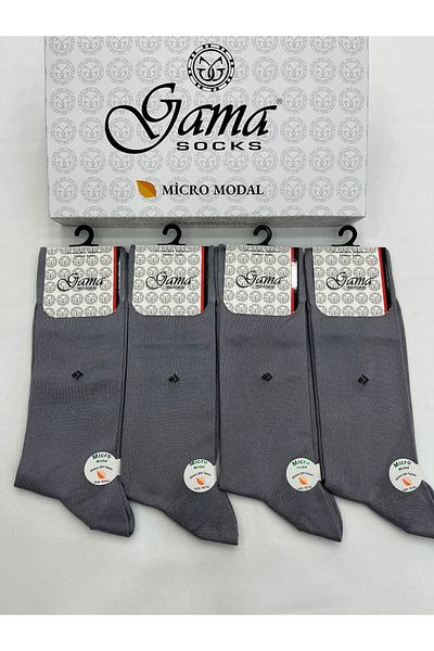 Gama Çorap Ανδρικές λεπτές καλοκαιρινές κάλτσες Micro Modal 4 τεμαχίων