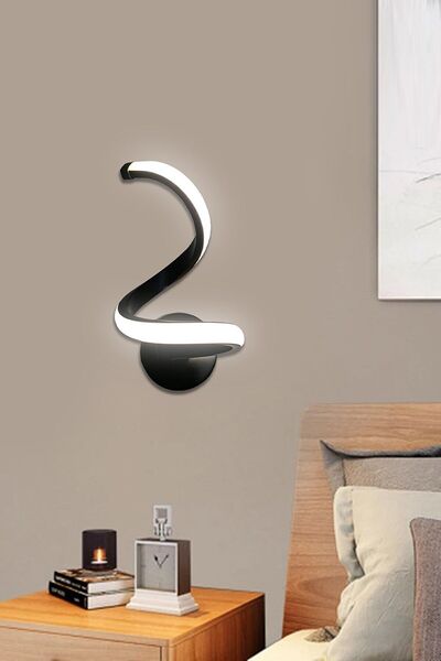 RANSOM Luxury Modern Black Case White Light Novva Led Sconce