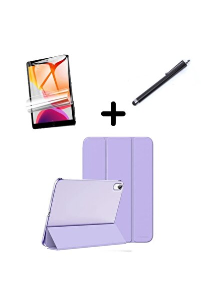 IPad Air 5/4 10.9 Compatible Set Pu Leather Smart Tablet Weight Screen Pen (NOT 10th generation) Lilac