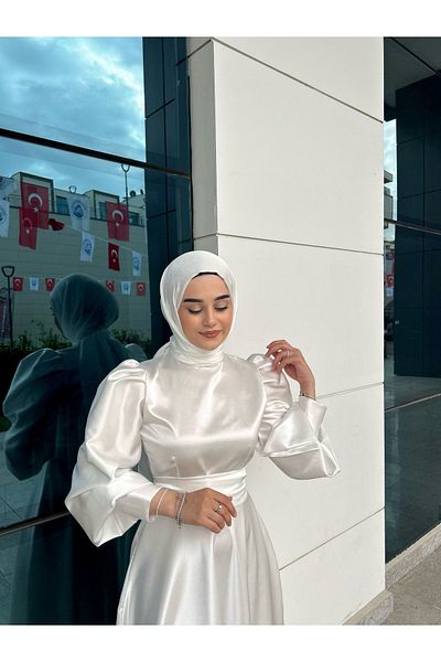 BYATEİLER WHITE JANJAN CHIFFON SHAL