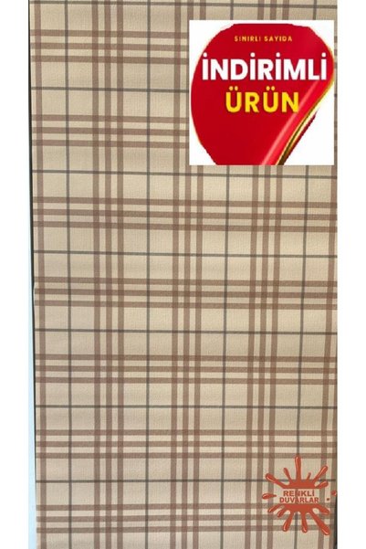 Renkli Duvarlar 5,3 m2 Duvar Kağıdı Silinebilir Çizgili Model Renkli Dokulu 3...
