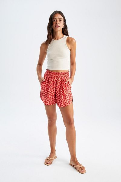 DeFacto Viskóz Normal Waist Relax Fit rövidnadrág W3145az22sm