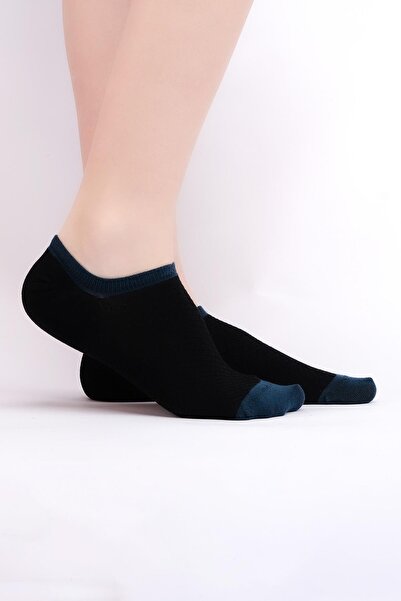 Mısırlı MISIRLI Mısırlı Kadın Bambu Tekli Siyah Yazlık Babet Çorap M 72352 S