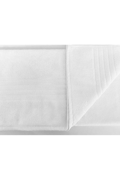 Lucy and Home 60x100cm Striped White 2-Piece Hand and Face Towels
