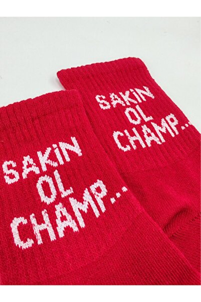 Shuttle Park Unisex Comics Fashion - Keep Calm Champ Written College Socks