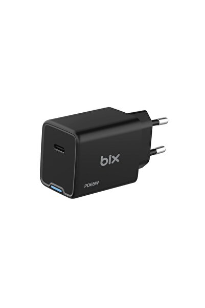 Bix Bx1p65g Gan 65w Type-c Pd Akım Korumalı Ve Led Göstergeli Hızlı Şarj Ciha...