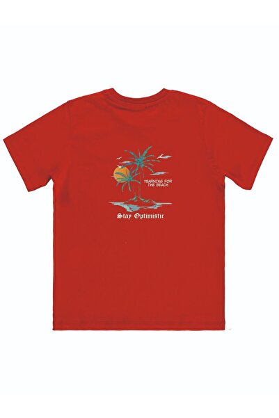 Cevval Дитячий футболка з тропічним пейзажем