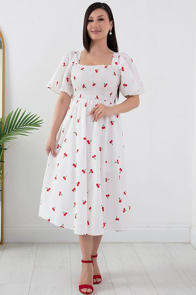 PULLIMM Rochie polină Gipeli cu volan - GRS3483