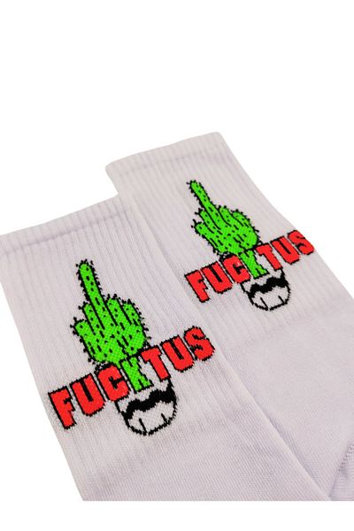 Shuttle Park Unisex Comics Fashion Fcktus Tennis χτενισμένες βαμβακερές κάλτσες