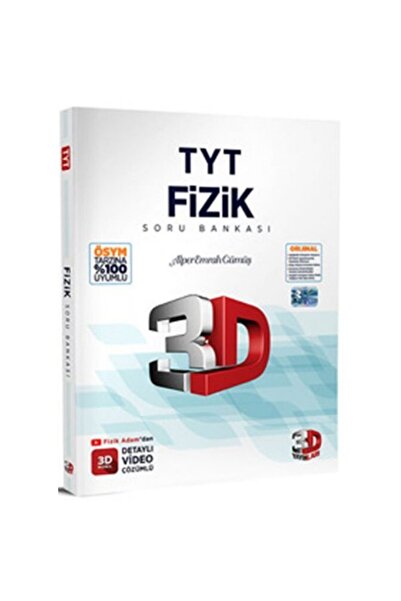 3D Yayınları 2025 TYT Fizik Soru Bankası Fenomen Seçimi Ayraç Hediyeli