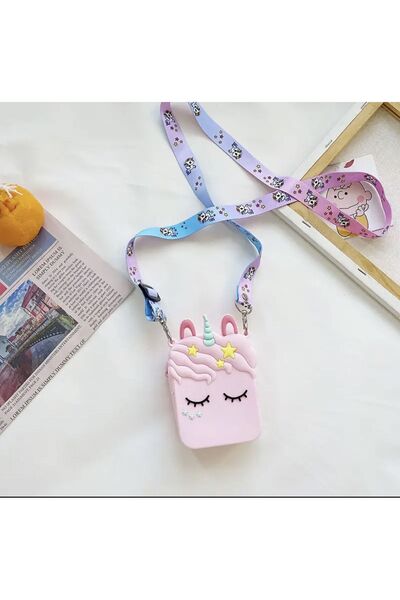 synshop Unicorn my little ponny kız çocuk bebek yan omuz çantası çanta cüzdan
