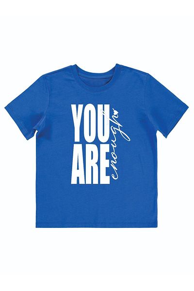 Cevval Tricou pentru copii YOU ARE ENOUGH imprimat scris