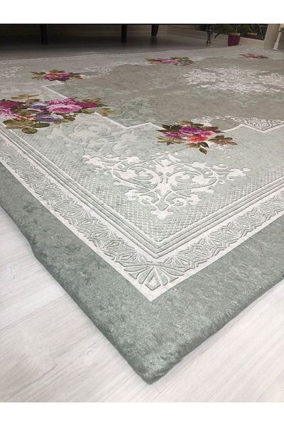 MEKA TEKSTİL Silk Velvet Elastic Carpet Cover