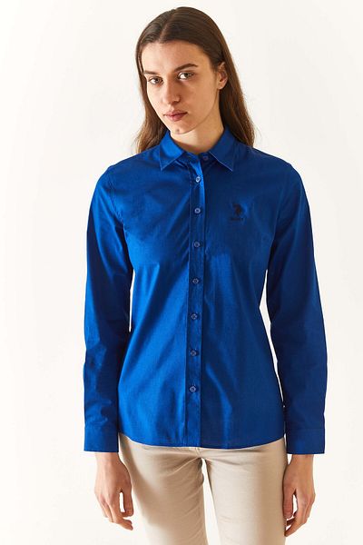 U.S. Polo Assn. SALY023K Cămașă Basic Slim Fit pentru femei - Mâneci lungi