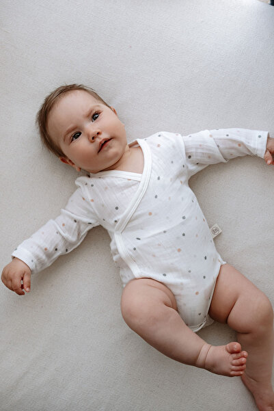 TBA COLLECTION Müslin Kruvaze Body  | Green Dots