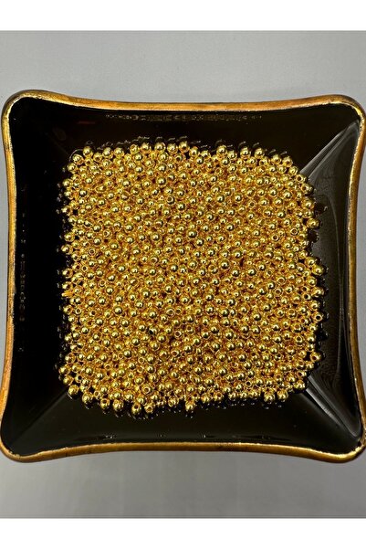 Egem aksesuar 200 Adet 4mm Sarı Renk Kaliteli Inci Boncuk