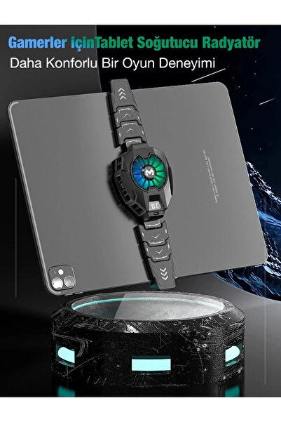 Protonust Heat Sink Smart Fan Technology Gamer Player Radiator with Led Indicator Tablet Phone Cooling Fan