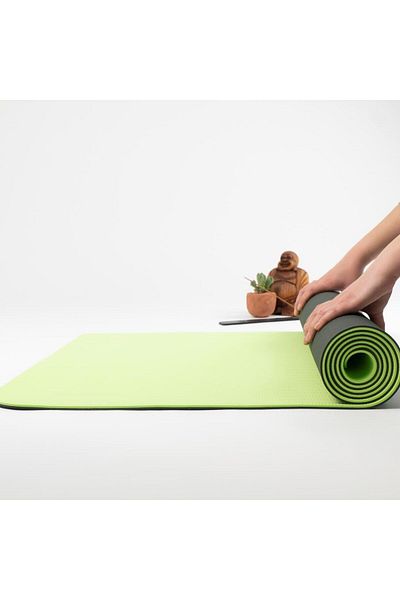 Mitr Green Non-Slip Yoga & Pilates Mat
