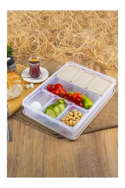 Tinsmith 8 Piece Picnic and Breakfast Fresh Food Storage Set