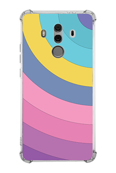 PrintiFy Huawei Mate 10 Pro Compatible Transparent Silicone Case with Corner ...