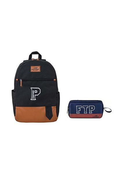 Panther Black Backpack - With Pencil Case Gift