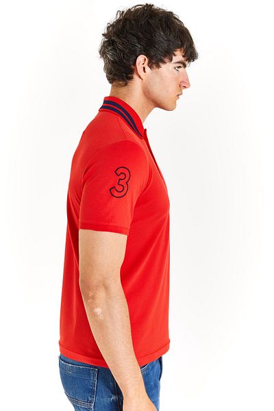 U.S. Polo Assn. US POLO ASSN.Woven Collar Detailed T-Shirt
