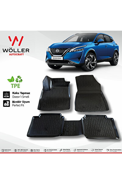 wöller Nissan Qashqai Paspas 2021 Sonrası Uyumlu 3d Havuzlu Paspas