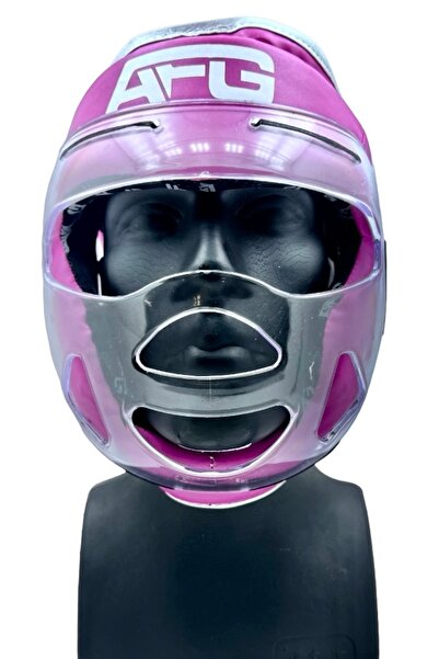 AFG Store Yüz Korumalı Pembe Kask