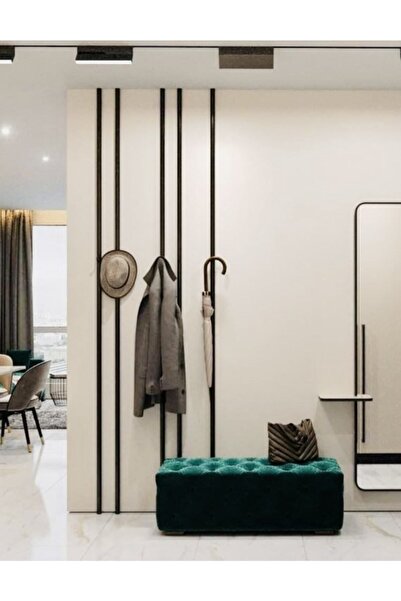 estoes design Metal Dekoratif Tasarım Duvar Askısı Elbise Portmanto (5 ADET P...