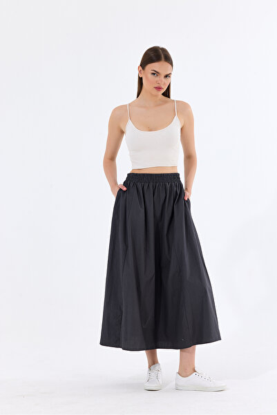 HMY Long Waisted Elastic Skirt