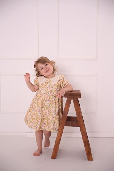 pommelly baby Scallop Collar Girl's Dress