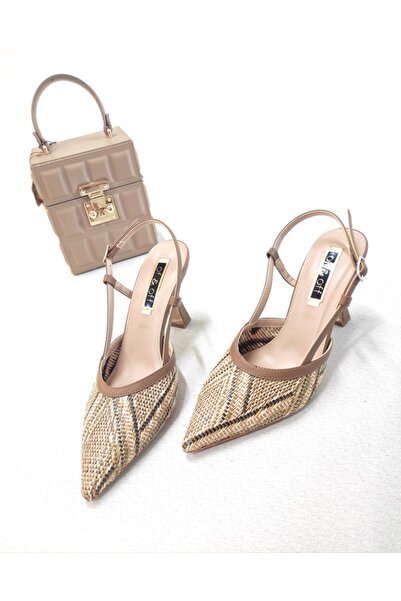 Of&Off KADIN HASIR DOKULU TOPUKLU AYAKKABI