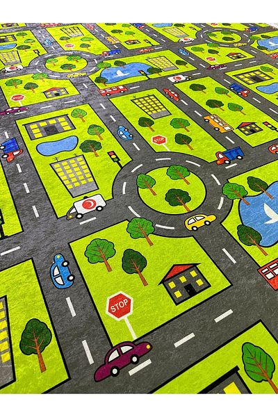 MEKA TEKSTİL Driveway Silk Velvet Elastic Carpet Cover For Kids Room